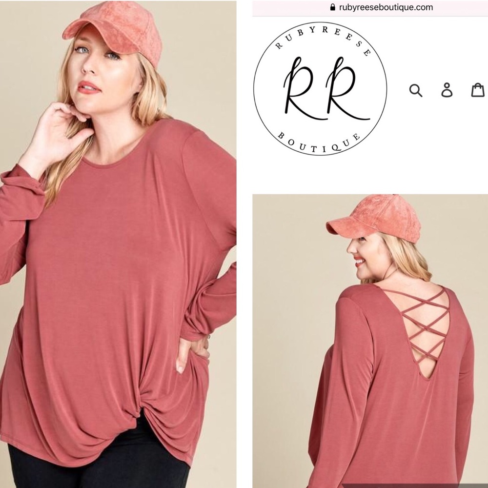Caged Back Twist Knot Top